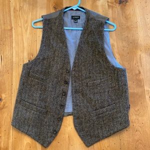 J crew wool vest size m